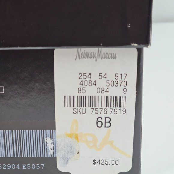 Giuseppe Zanotti Design TAK 90 Sandolo Peach Peep Toe Suede 4" Heels, 6B - Picture 11 of 11